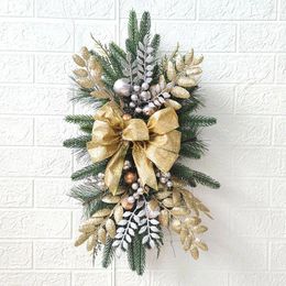 Christmas Decorations Swag Stairway Trim Teardrop Wreath For Front Door Ornaments Indoor & Outdoor Home Decor