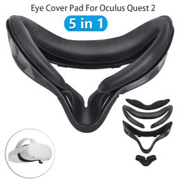 Glasses Eye Cover Pad For Oculus Quest 2 Cover Eye Mask Light Blocking Soft PU Leather VR Lens Cover for Quest 2 Antileakage Nose Pad