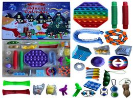 24pcs Set Christmas Toys Advent Calender Gifts Simple Toy Push Bubbles Xmas Gift Sea ship HWB 99533791424