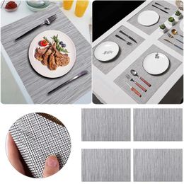 Table Mats Flexible Placemats For Dining Set Of 4 Heat Washable Easy To Clean Place 11.81 Under 100