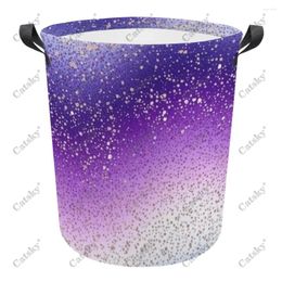 Laundry Bags Abstract Pastel Glitter Print Foldable Basket Hamper Dirty Clothes Storage Organizer Bucket Homehold Bag