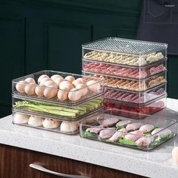 Storage Bottles Thickened Dumpling Fruit Bread Timer Container Refrigerator Box Lid Airtight Air Valve Donut Cookies Case