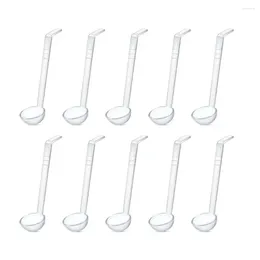 Spoons Easy To Clean Rinse Bowl Scoop Durable Long Handle Sauce For Parties Kitchen Catering Ideal Dressing Soup Fruit