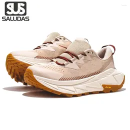 Casual Shoes SALUDAS SKYLINE-FLOAT X Men's Running Knitted Breathable Outdoor Sports Tennis Shoe Thick-soled Hiking Camping Woman