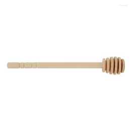 Spoons Mini Wooden Honey Spoon Eco-Friendly Long Handle Mixing Stick Dessert Tool Stir Bar For Jar Kitchen Supplies