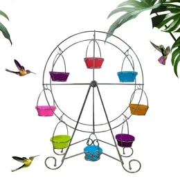 Other Bird Supplies Hummingbird Feeder For Outdoors Rotating Ferris Wheel Eye-Catching Feeding Tool Lawn Garden Backyard