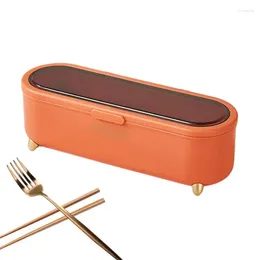 Storage Bottles Cutlery Box Kitchen Organisation With Drain Dustproof Wear Resistant Chopsticks Case For