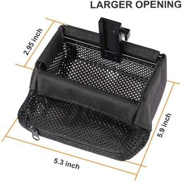 Storage Bags Brass Catcher Bag With Heat Resistant Mesh And Zippered Bottom For Picatinny Mountable Quick Release Shell