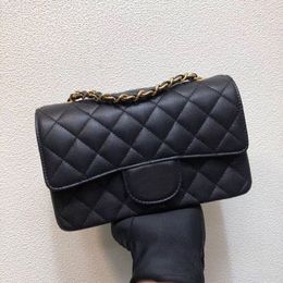 7A+ Designer Bag Genuine Leather caviar Chain Handbags 20cm High Imitation Crossbody with Box