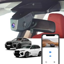 CAR DVR CAM för BMW X5 G05 X6 G06 2024 Facelift Honsoee 4K Dash Camera för BMW X5 X6, WiFi Connection App Control