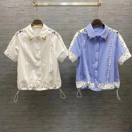 Women's Blouses Ry0487 Fashion & Shirts 2024 Runway Luxury European Design Party Style Clothing