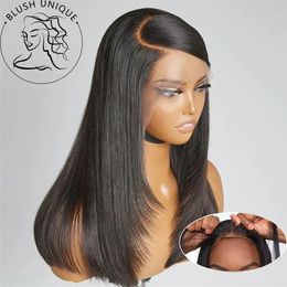 Layered Lace Front Wear Go Glueless Cut Synthetic Straight s HD 4x4 Pre Clre 240327