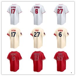 Custom Baseball Jerseys Men women Youth 27 Mike Trout 6 Rendon 7 Jo Adell 23 Brandon Drury 3 Taylor Ward 16 Moniak 43 Patrick Sandoval