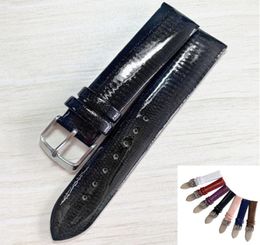 Watch Bands Colorful Patent Genuine Leather Strap Stainless Steel 12 14 16 18 20 22mm Band Accessories Bracelets Watchbands9698149