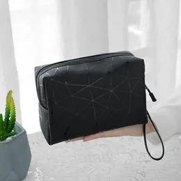 Storage Bags Geometric Rhombus Solid Color Cosmetic Bag Waterproof Convenient HygieneTravel Makeup Cases Female Beauty Wash Pouch