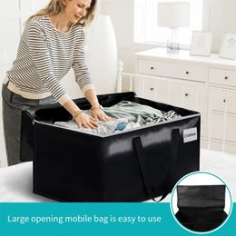 Storage Bags Polyester Fashionable Handbag For Mobile Extra Large Capacity And Handle Is Blue 69 35 38cm