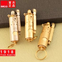 IMCO 5700 Pure Copper Trench Rod Kerosene Lighter Personalised Retro Limited Edition Outdoor Windproof Lighters Smoking Gadgets