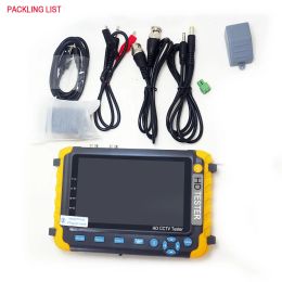 Display Professional 5INCH IV8W 8MP Camera Tester AHD TVI 4MP CVI Analog Security CCTV Tester Monitor VGA HDMI UTP Cable Test