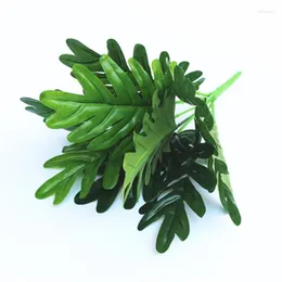 Decorative Flowers Simulated Leaves Plant Wall Green Accessories Wedding Celebration Decoration 9 Spring Rain