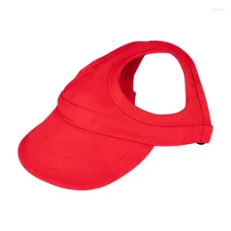 Dog Apparel Hat For Dogs With Ear Holes Stylish Uv Protection Sun Small Puppy Bonnet