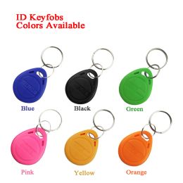 Keychains 100pcs ID Keychain Keyfobs Key tag TK4100 125KHZ Intercom key Token Employee attendance Access Card Lock Key