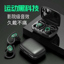 Noise Cancelling Bluetooth with TWS Ear Mounted Cool LED Lights, Sports Waterproof, Long Battery Life, and High-quality Audio Earphones