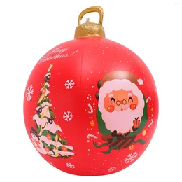 Decorative Flowers Christmas Outdoor Decorations Ball Pvc Inflatable Xmas Arrange The Blow Yard Ornament Large Child