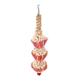 Other Bird Supplies Parrot Toy Chew Hanging Chewing Cage Accessory Shredding Toys Funny Wooden