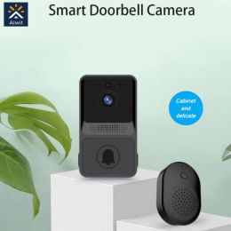 Doorbell Smart Video Doorbell HD Video Voice Intercom Twoway Voice Calls Infrared Night Vision Remote Monitoring Door Bell Aiwit APP