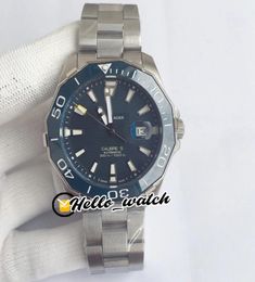 3A Dive 43mm New Blue Texture Dial Seagull Automatic Mens Watch Steel Case Blue Ceramics Bezel SS Steel Bracelet Watches THTG Hell1559356