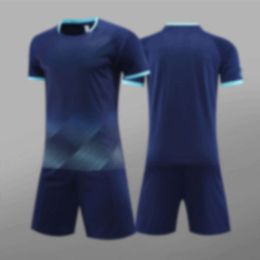 Soccer Men's Tracksuits 7712 Football Suit Set Summer Student Training Uniform Competition Team Sports Jersey