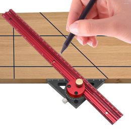 Professional Hand Tool Sets Carpenty Precision Scribe Ruler Aluminum T-Type Line Drawing Hole Woodworking Square Layout Marking Gauge