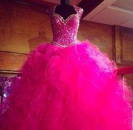 Real Picture Pink Masquerade Quinceanera Dresses 2016 Vestidos de 15 anos Crystal Beaded Sweet 16 Prom Birthday Party Gowns5231900