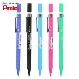 Pencils 5 Pieces Pentel Sharplet2 A125P Mechanical Pencil menurut pensil bergerak 0.5mm Japan Black/Blue/Green/Light Blue/Pink Colour