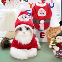 Dog Apparel Christmas Hoodie Pet Clothes Santa Claus Clothing Dogs Super Small Funny Chihuahua Warm Autumn Winter Red Boy Girl Mascotas