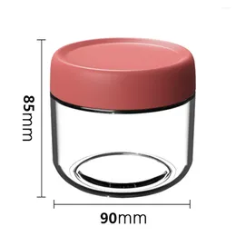 Storage Bottles 4 Pcs Overnight Oats Container 350ml Glass Jar With Screw Lid For Condiment Salad Dressing Portable Oatmeal Cup