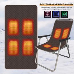 Carpets Outdoor Heated Seats Electric Pad For Camping Tent Mat Accessories USB Heating 4 Zones Adjustable Temperature