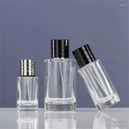 Storage Bottles YUXI Perfume Glass Bottle 50ml Cylindrical 100ml Snap Clear Toner Hydrating Spray