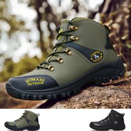 Fitness Shoes Mens Hiking Boots Waterproof 2024 Mountain Trekking Sneakers Men High Top Outdoor Size 46 Wear Resistant