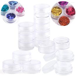 Storage Bottles 10/20/30/50Pcs Empty Plastic Bottle Clear Leak Proof Cosmetic Container Jars 2.5ML Jewelry Refillable Face Cream Jar