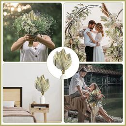 Decorative Figurines 5Pcs Trimmed Dried Palm Leaves Boho Wedding Decor Hawaiian Party Table Decoration Flowers