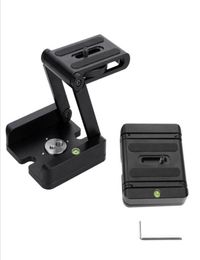 Portable ZType Camera Folding Tripod Pan Tilt Ball Head Desktop Stand Holder Accessories3674252