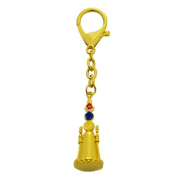 Hooks Feng Shui Sun & Moon 5 Pagoda Good Fortune Keychain