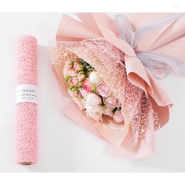 Gift Wrap Ribbons Wedding Wrapping Material Floral Rolls Supplies Flower Packaging Net Mesh Flowers