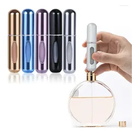 Storage Bottles 3/5Pcs 5ml Bottom Filling Perfume Dispenser Bottle Vacuum Spray Lotion Fine Nozzle Atomizer Portable Travel Mini Tools