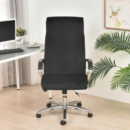 Chair Covers Computer Cover For Office One-piece Elastic Seat Dustproof Furniture Protector Velvet Gaming