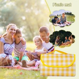 Table Mats Foldable Portable Picnic Mat Waterproof Oxford Cloth Travel Placemats Moisture-proof Thicken Lightweight For Camping Hiking