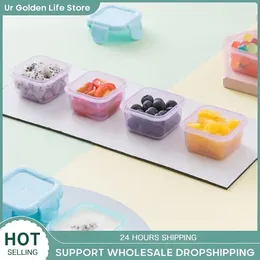 Storage Bottles 5pcs Mini Sealed Food Box Plastic Lunch 60ml For Kids Refrigerator Fresh-Keeping Household Jam Dispenser