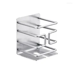 Kitchen Storage Razor Shelf Stainless Steel Shaving Holder Multi-function Self-adhesive Rack For Electric Shaver Bathroom Tools