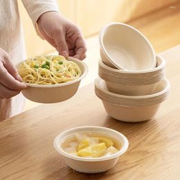 Take Out Containers 50pcs Disposable Soup Bowls Biodegradable Paper For Soups And Appetisers Household Food